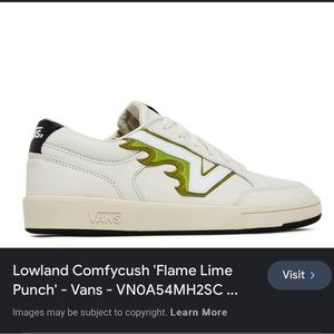 Vans Lowland CC Green Flame in Lime Punch